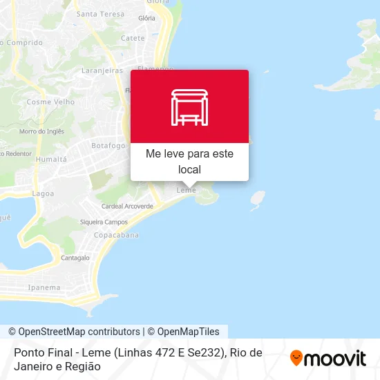 Ponto Final - Leme (Linhas 472 E Se232) mapa
