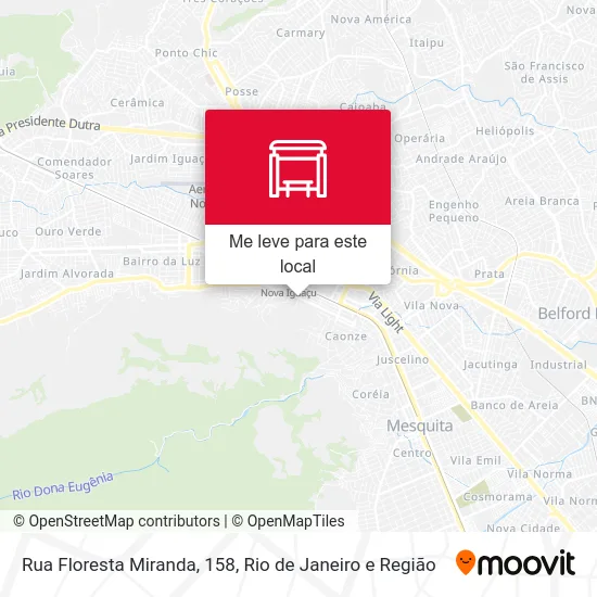 Rua Floresta Miranda, 158 mapa