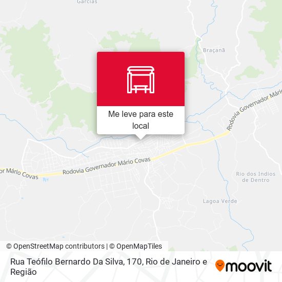 Rua Teófilo Bernardo Da Silva, 170 mapa