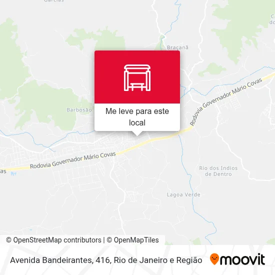 Avenida Bandeirantes, 416 mapa