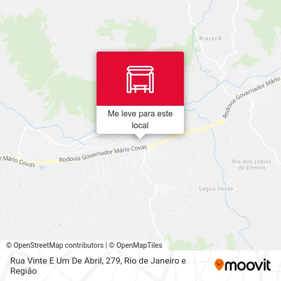 Rua Vinte E Um De Abril, 279 mapa