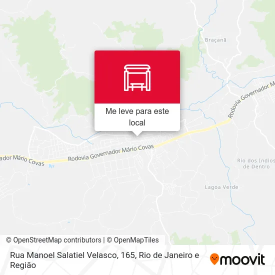 Rua Manoel Salatiel Velasco, 165 mapa