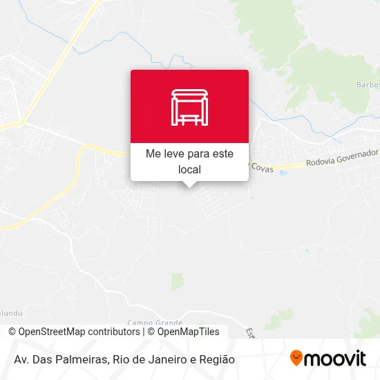 Av. Das Palmeiras mapa