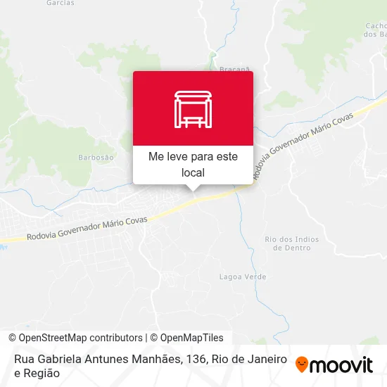 Rua Gabriela Antunes Manhães, 136 mapa