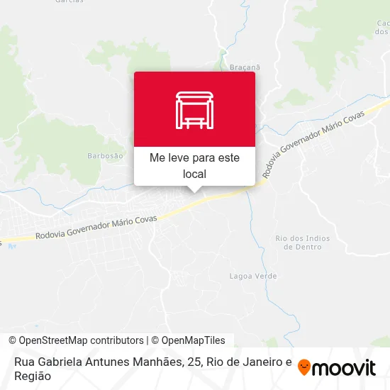 Rua Gabriela Antunes Manhães, 25 mapa