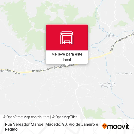 Rua Vereador Manoel Macedo, 90 mapa