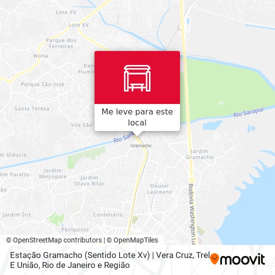 Estação Gramacho (Sentido Lote Xv) | Vera Cruz, Trel E União mapa