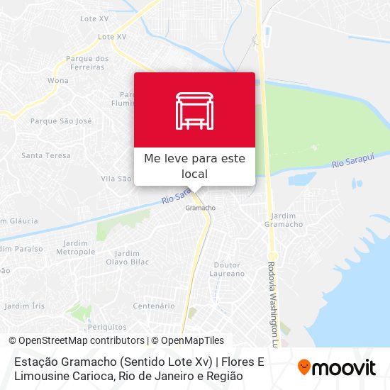 Estação Gramacho (Sentido Lote Xv) | Flores E Limousine Carioca mapa