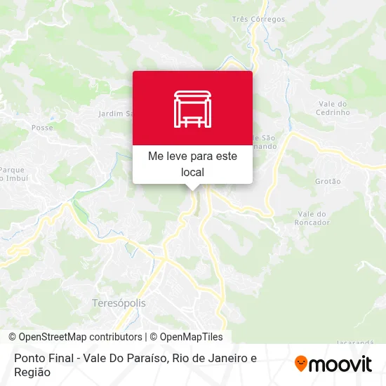 Ponto Final - Vale Do Paraíso mapa