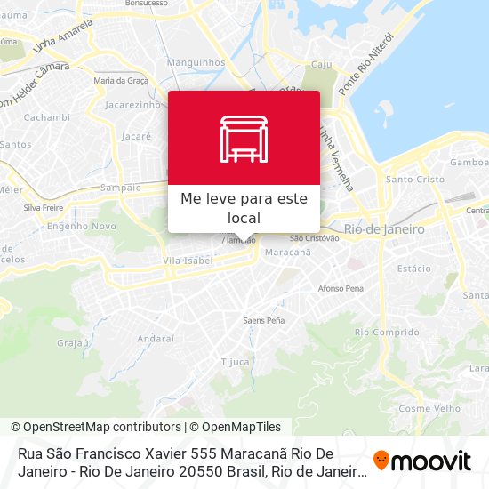 Rua São Francisco Xavier 555 Maracanã Rio De Janeiro - Rio De Janeiro 20550 Brasil mapa