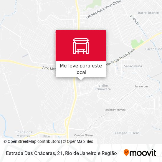 Estrada Das Chácaras, 21 mapa