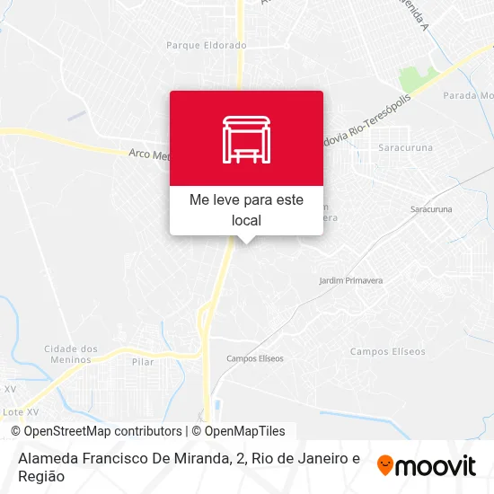 Alameda Francisco De Miranda, 2 mapa