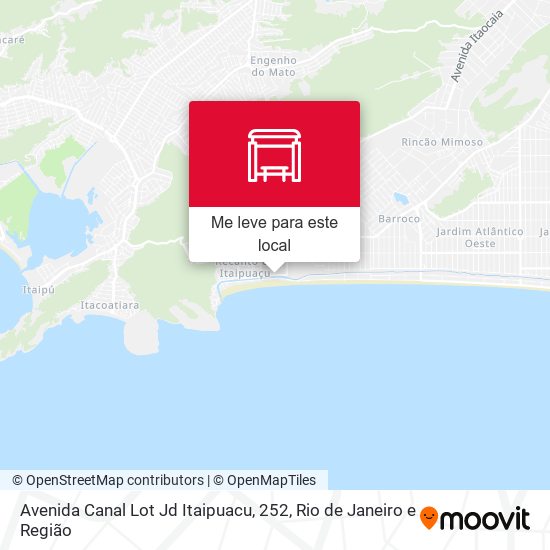 Avenida Canal Lot Jd Itaipuacu, 252 mapa