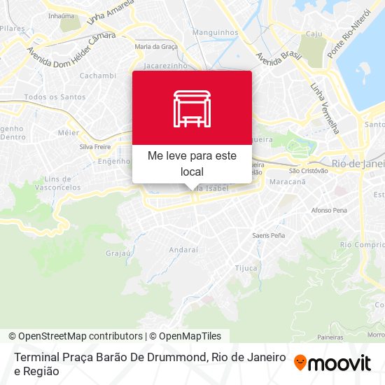 Terminal Praça Barão De Drummond mapa