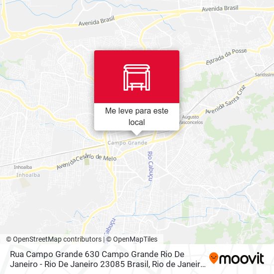 Rua Campo Grande 630 Campo Grande Rio De Janeiro - Rio De Janeiro 23085 Brasil mapa