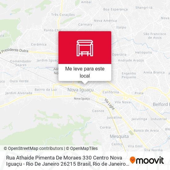 Rua Athaide Pimenta De Moraes 330 Centro Nova Iguaçu - Rio De Janeiro 26215 Brasil mapa