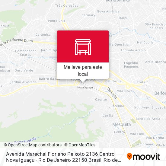 Avenida Marechal Floriano Peixoto 2136 Centro Nova Iguaçu - Rio De Janeiro 22150 Brasil mapa