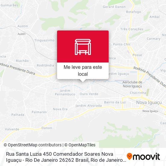 Rua Santa Luzia 450 Comendador Soares Nova Iguaçu - Rio De Janeiro 26262 Brasil mapa