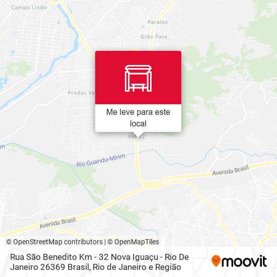 Rua São Benedito Km - 32 Nova Iguaçu - Rio De Janeiro 26369 Brasil mapa