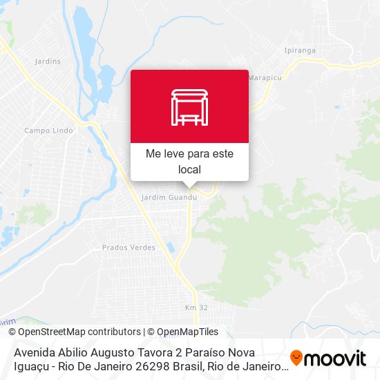 Avenida Abilio Augusto Tavora 2 Paraíso Nova Iguaçu - Rio De Janeiro 26298 Brasil mapa