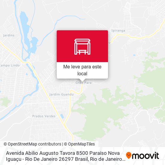 Avenida Abilio Augusto Tavora 8500 Paraíso Nova Iguaçu - Rio De Janeiro 26297 Brasil mapa