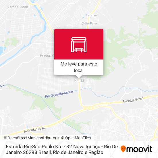 Estrada Rio-São Paulo Km - 32 Nova Iguaçu - Rio De Janeiro 26298 Brasil mapa