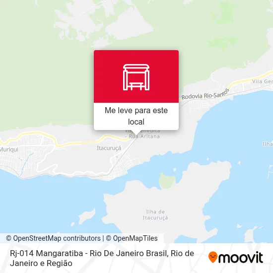 Rj-014 Mangaratiba - Rio De Janeiro Brasil mapa
