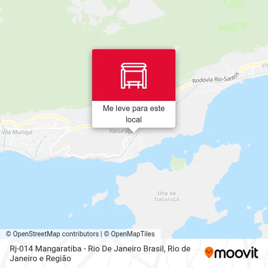 Rj-014 Mangaratiba - Rio De Janeiro Brasil mapa