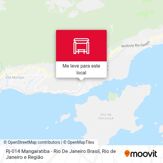 Rj-014 Mangaratiba - Rio De Janeiro Brasil mapa