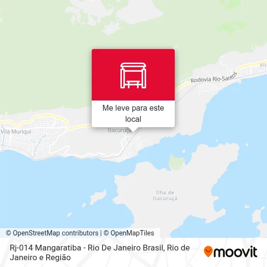 Rj-014 Mangaratiba - Rio De Janeiro Brasil mapa