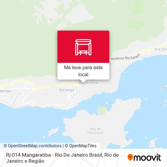 Rj-014 Mangaratiba - Rio De Janeiro Brasil mapa