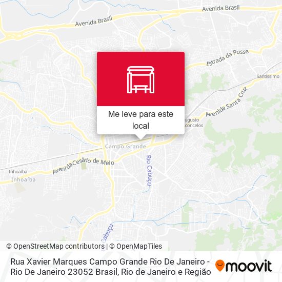 Rua Xavier Marques Campo Grande Rio De Janeiro - Rio De Janeiro 23052 Brasil mapa