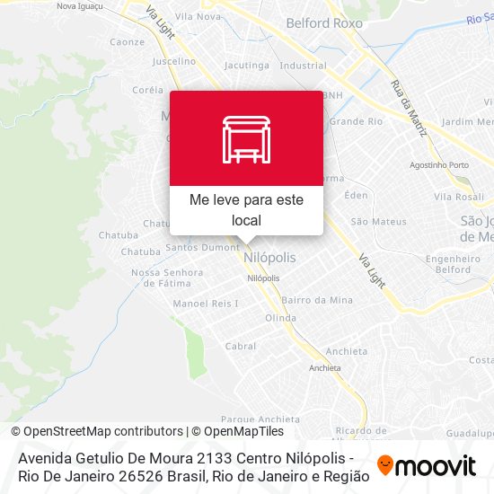 Avenida Getulio De Moura 2133 Centro Nilópolis - Rio De Janeiro 26526 Brasil mapa