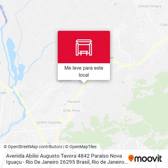Avenida Abilio Augusto Tavora 4842 Paraíso Nova Iguaçu - Rio De Janeiro 26295 Brasil mapa