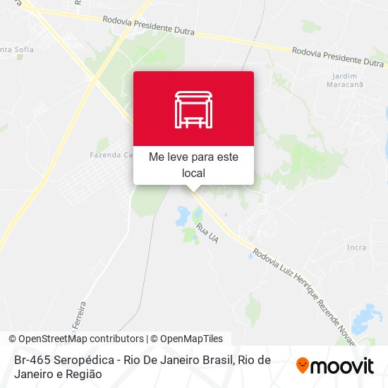 Br-465 Seropédica - Rio De Janeiro Brasil mapa