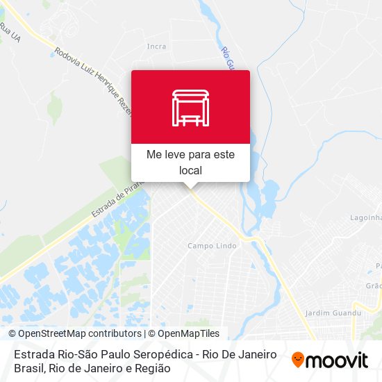 Estrada Rio-São Paulo Seropédica - Rio De Janeiro Brasil mapa
