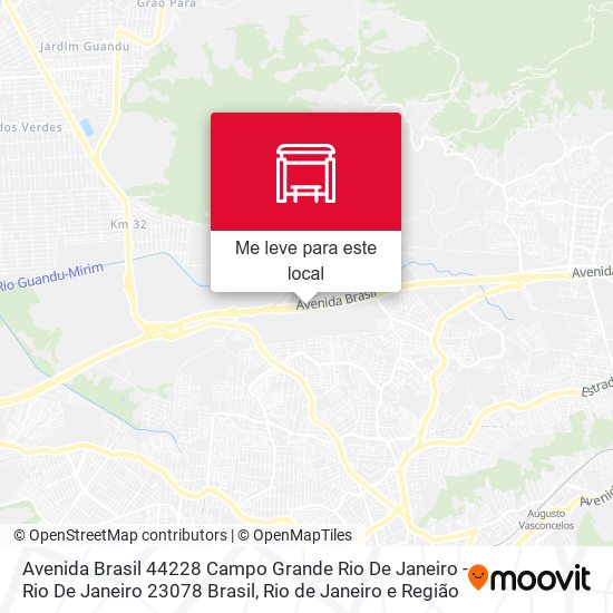 Avenida Brasil 44228 Campo Grande Rio De Janeiro - Rio De Janeiro 23078 Brasil mapa