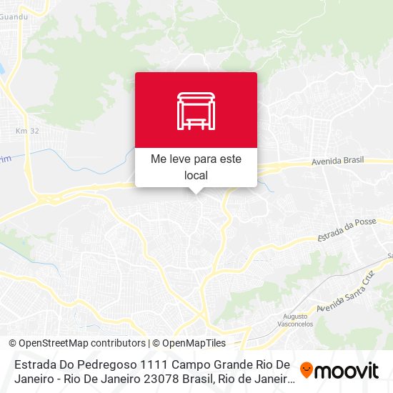 Estrada Do Pedregoso 1111 Campo Grande Rio De Janeiro - Rio De Janeiro 23078 Brasil mapa