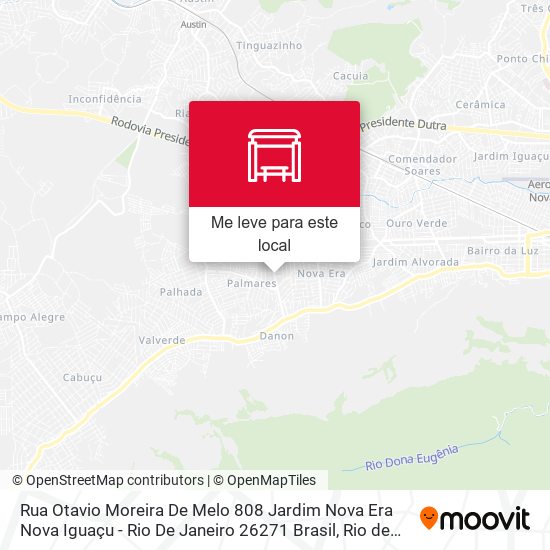 Rua Otavio Moreira De Melo 808 Jardim Nova Era Nova Iguaçu - Rio De Janeiro 26271 Brasil mapa