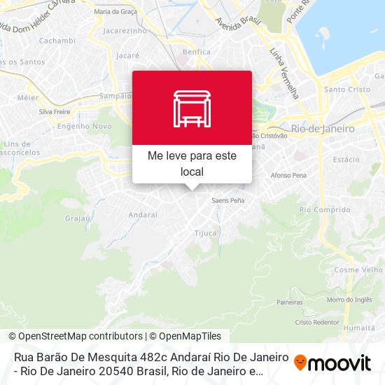 Rua Barão De Mesquita 482c Andaraí Rio De Janeiro - Rio De Janeiro 20540 Brasil mapa