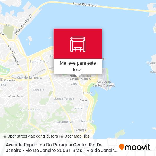 Avenida Republica Do Paraguai Centro Rio De Janeiro - Rio De Janeiro 20031 Brasil mapa