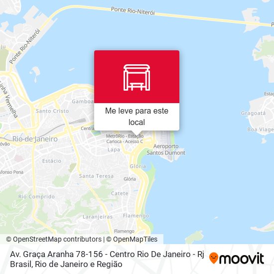Av. Graça Aranha 78-156 - Centro Rio De Janeiro - Rj Brasil mapa
