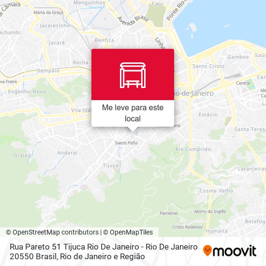 Rua Pareto 51 Tijuca Rio De Janeiro - Rio De Janeiro 20550 Brasil mapa