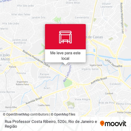 Rua Professor Costa Ribeiro, 520c mapa