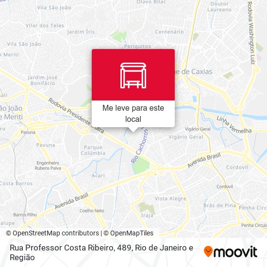 Rua Professor Costa Ribeiro, 489 mapa