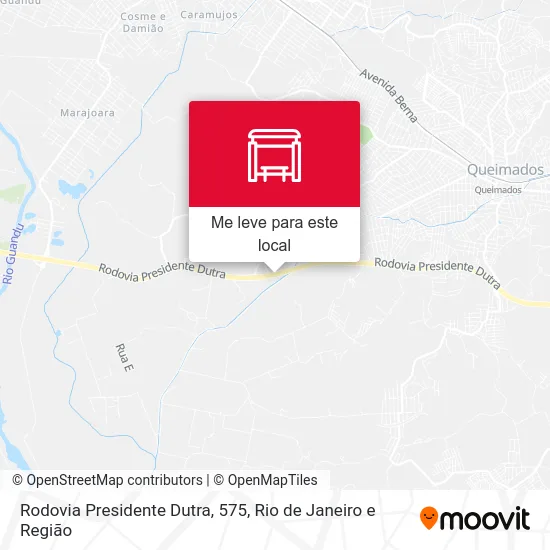 Rodovia Presidente Dutra, 575 mapa