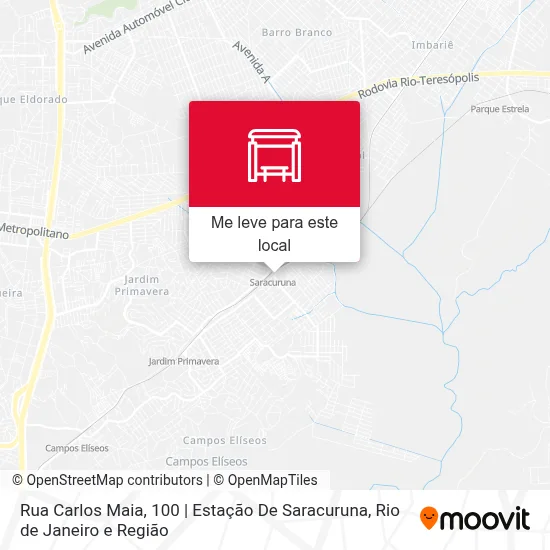 Rua Carlos Maia, 100 | Estação De Saracuruna mapa