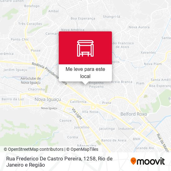 Rua Frederico De Castro Pereira, 1258 mapa