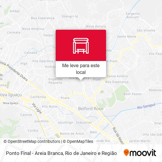 Ponto Final - Areia Branca mapa