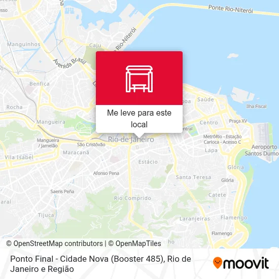 Ponto Final - Cidade Nova (Booster 485) mapa